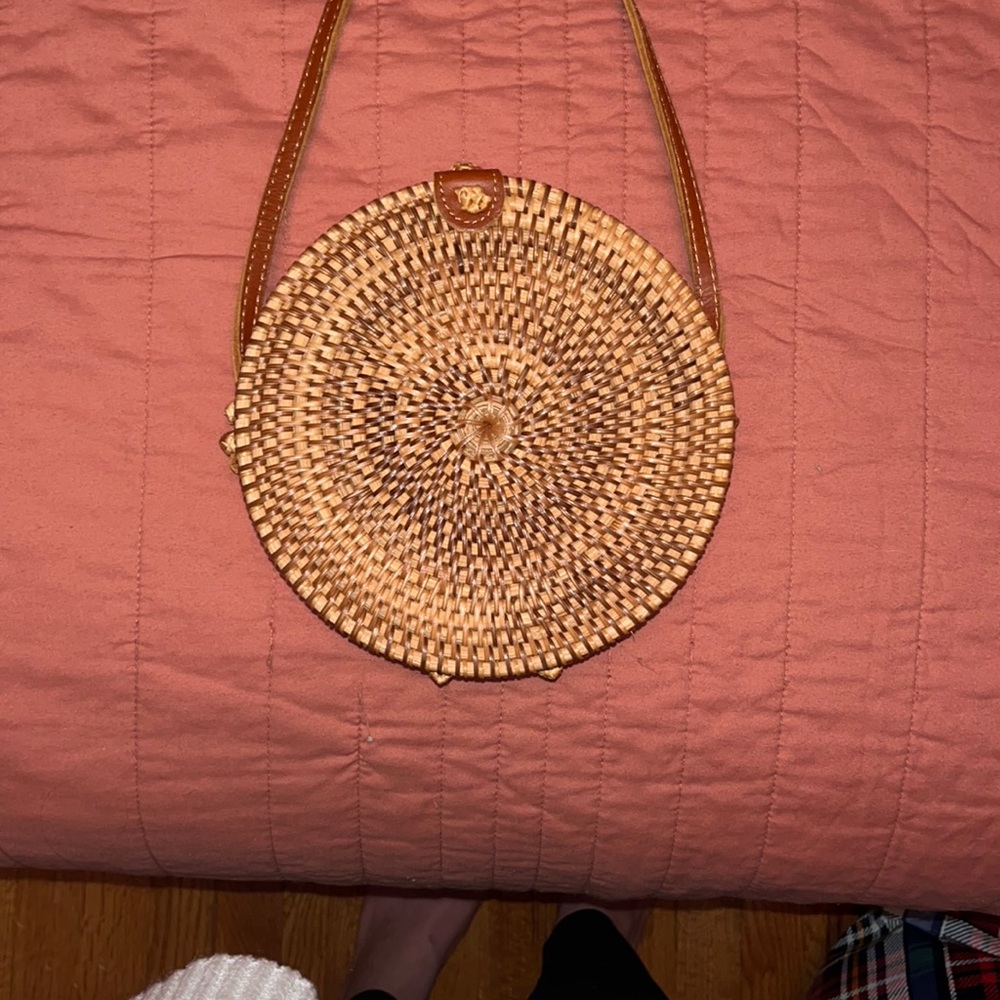 Boho wicker purse